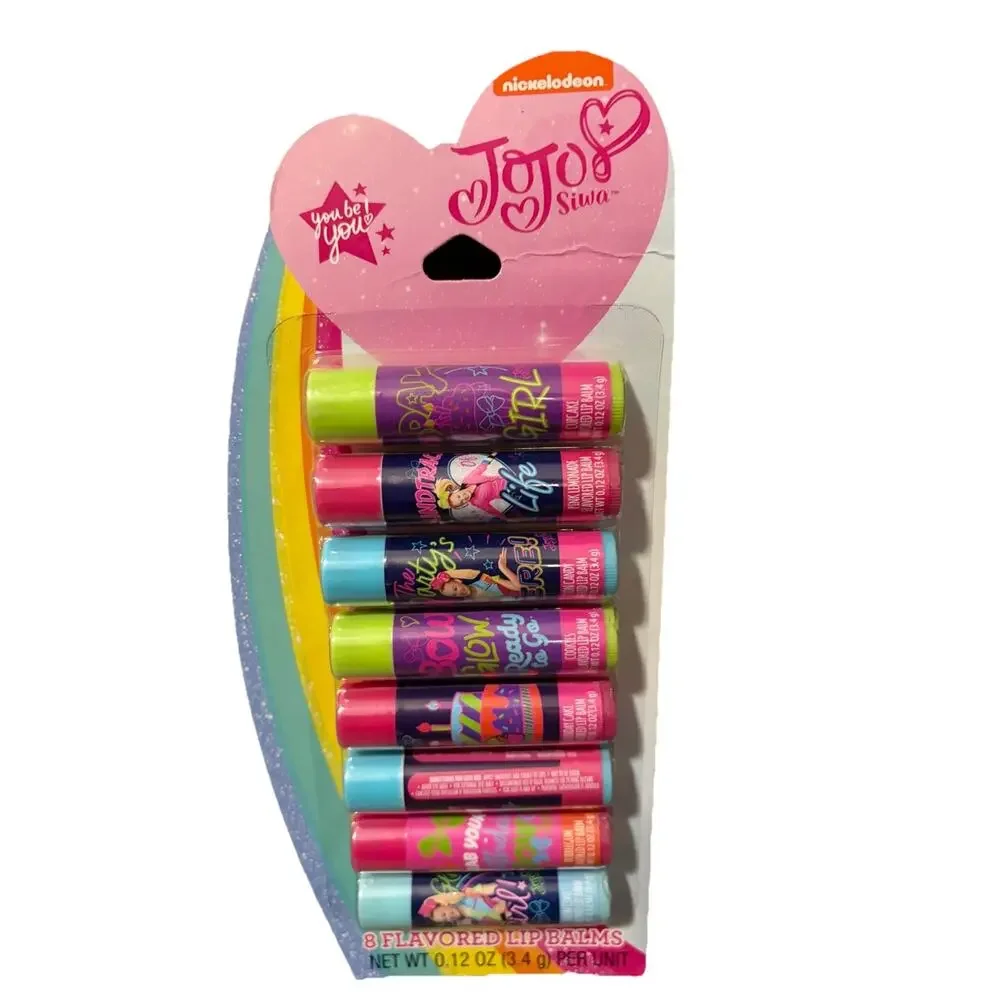 JoJo Siwa Lip Balm Bundle 16 Count Flavored Nickelodeon Taste Beauty New 2 Packs